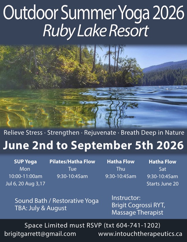 yoga classes at Ruby Lake Resort 2026